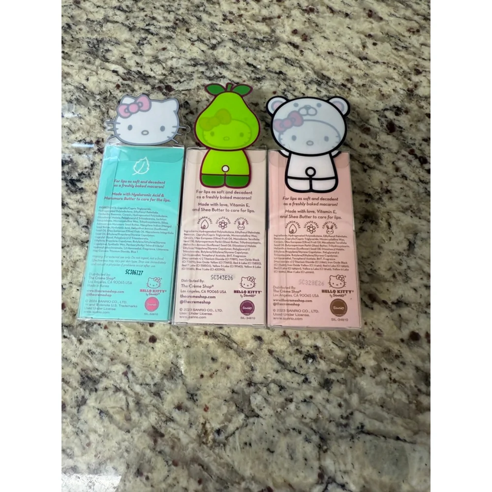 The Crème Shop X Hello Kitty Macaron Lip Balm - Choice of Flavor
